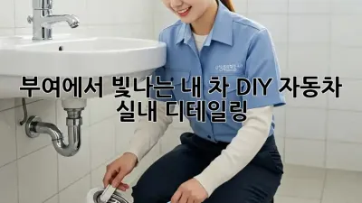 부여에서 빛나는 내 차, DIY 자동차 실내 디테일링!